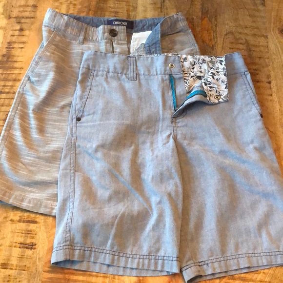 cherokee shorts elastic waist